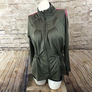 NWOT olive green old navy track jacket size small